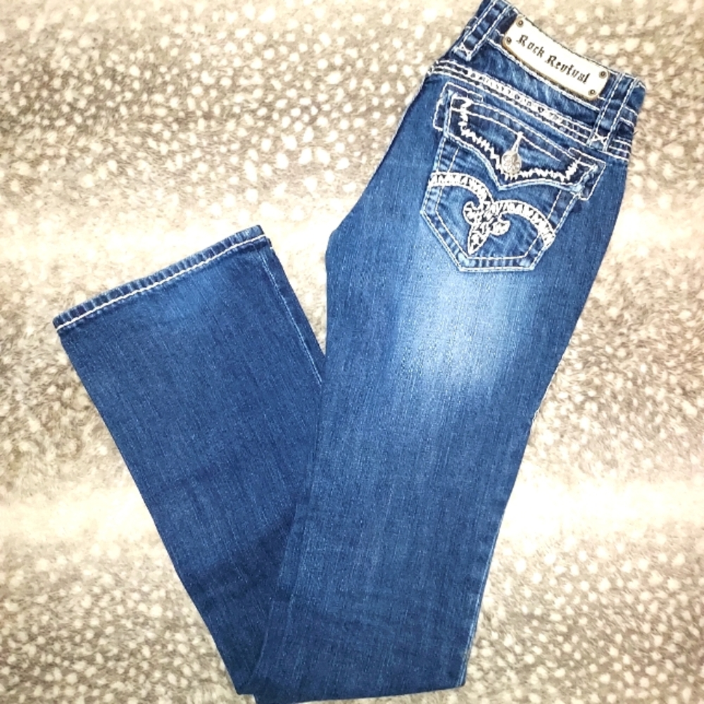 Jenna Boot Rock Revival Jean's size 25
